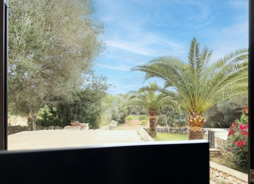 Gartenblick vom optionalen Arbeitsbereich
